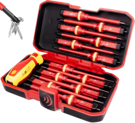 1000V Insulated Electrician Screwdriver Set, all in one 13 pcs magnetic ...