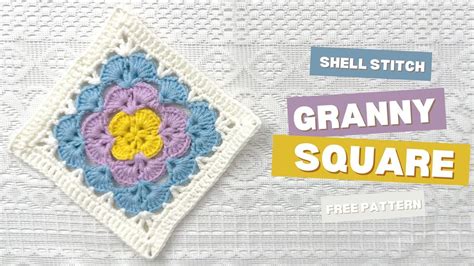 Image result for Shell Granny Square Pattern