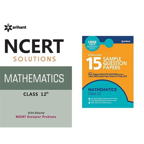 NCERT Solutions Mathematics 12th + 15 Sample Question Papers ...