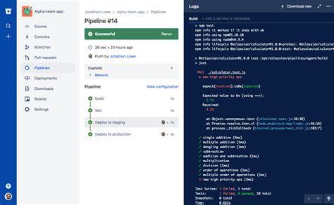 Bitbucket Pipelines 的图像结果