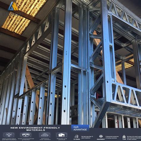 Lightweight Steel Frames and Trusses Metal Stud Wall Framing Galvanized ...