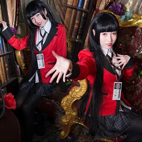 Buy Jabami Yumeko Ikishima Midari Cosplay Party Costumes Online at ...