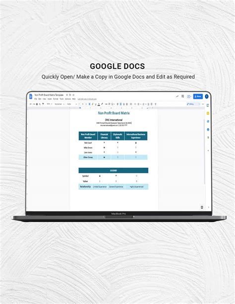 Completye Example Business Model Matrix for a Non-Profit 的图像结果