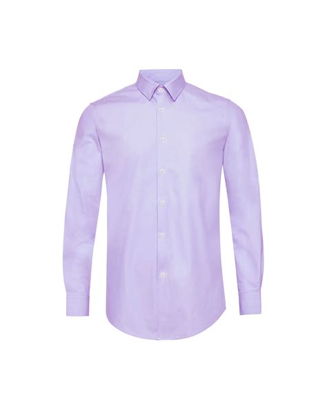 Men's Lavender Dress Shirt Twill Stretch Cotton – Ike Behar