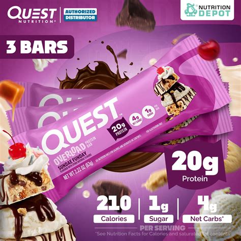 (BBF.23 May 26)โปรตีนบาร์ Quest Protein Bar - Overload Sundae Funday 3
