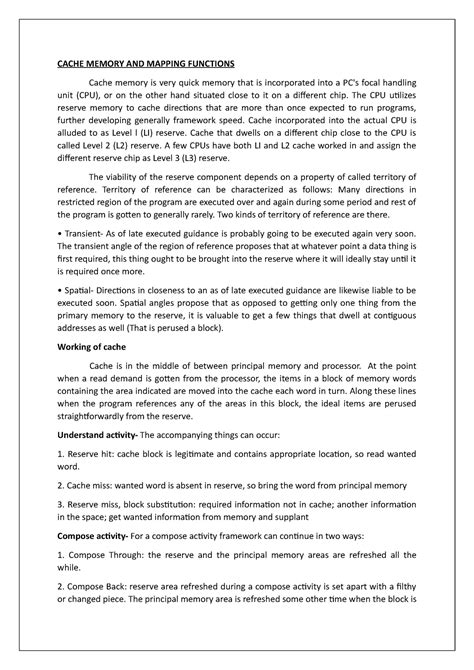 Image result for Mapping Functions in Cache Memory
