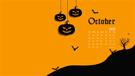 October 2023 Calendar Wallpapers - Top Free October 2023 Calendar Backgrounds - WallpaperAccess