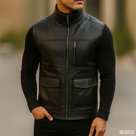 Men's Leather Jacket - Pure leather in White, Black and Brown ...