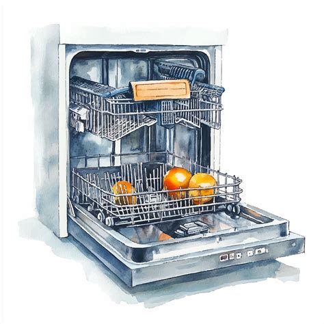 Dishwasher watercolor clipart illustration isolated | Premium AI ...