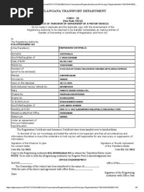 Image result for RTO Form 22