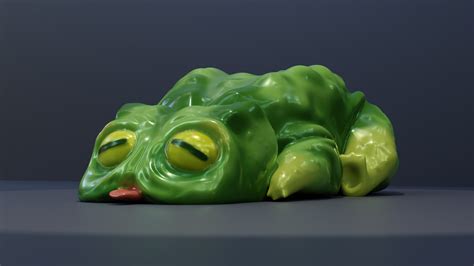 ArtStation - 3D frog in Blender
