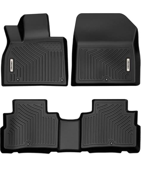 OEDRO® Floor Mats for 2020-2024 Kia Telluride, Unique Black TPE All ...