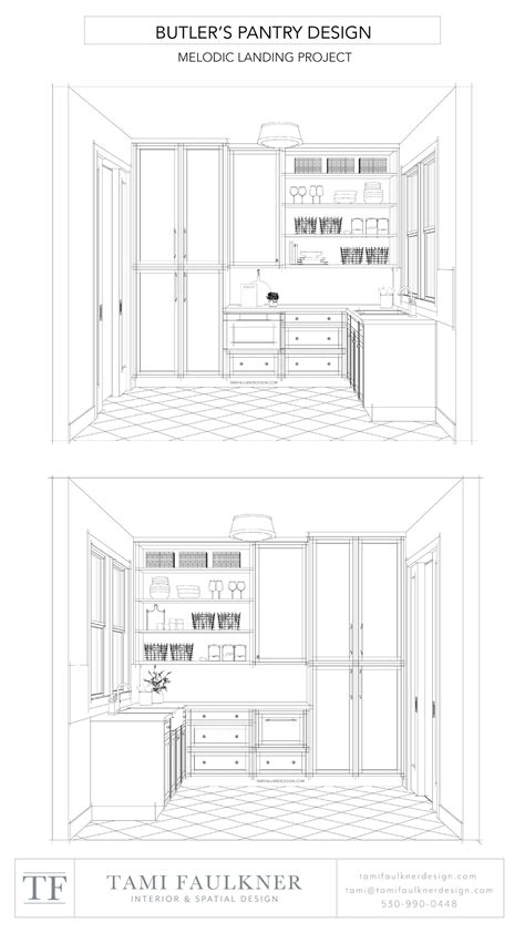 PERSPECTIVE - BUTLER’S PANTRY Pantry And Laundry Room Combo Layout ...