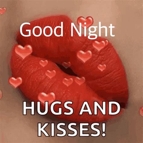 Goodnight Hugs and Kisses Gif