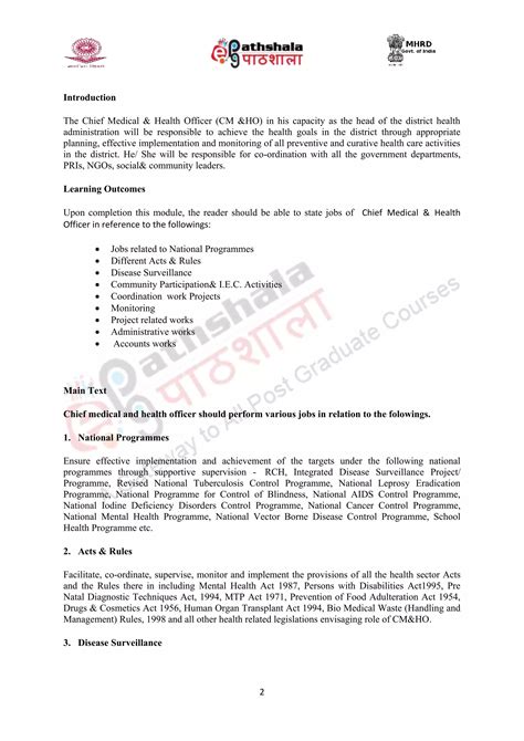 Chief District Medical Officer