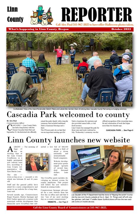 October 2022 Linn County Reporter | Linn County Oregon