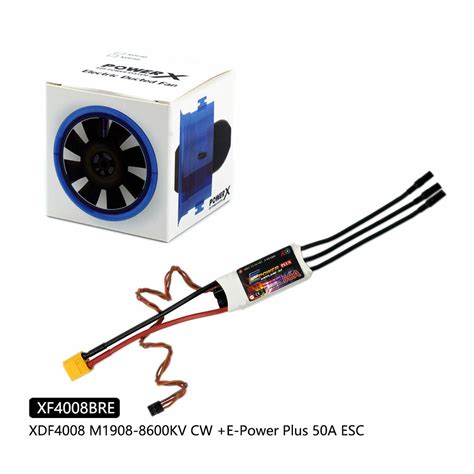 AEORC XDF40 CCW/CW 8-Blade 40mm Ducted Fan System EDF with MC1908 ...