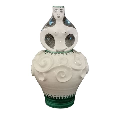 Anthropomorphic White & Green Bottle Filadelfio Todaro | Artemest