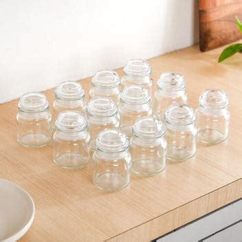 Airtight Mini Spice Jars Set Online- Glass Jars With Lid | Nestasia