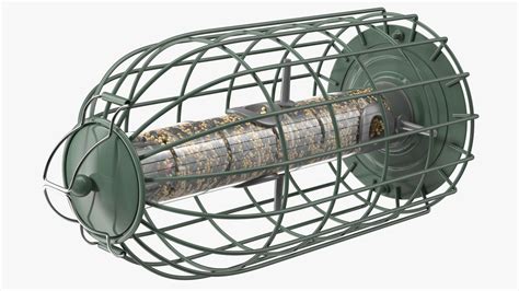 Caged Bird Feeder with Seeds 3D Model $39 - .obj .lxo .ma .max .fbx ...