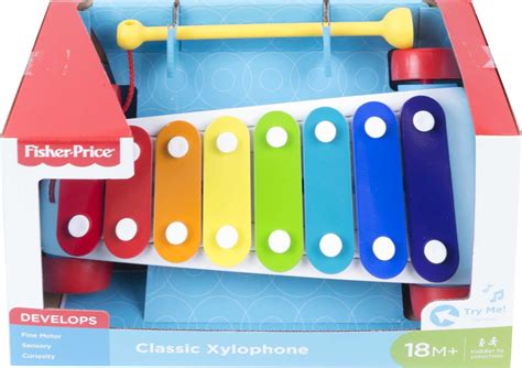 Snapklik.com : Fisher-Price Toddler Pull Toy, Classic Xylophone Pretend ...
