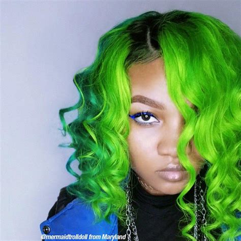 Electric Lizard Neon Green Hair Dye - Amplified | Manic Panic - Manic ...