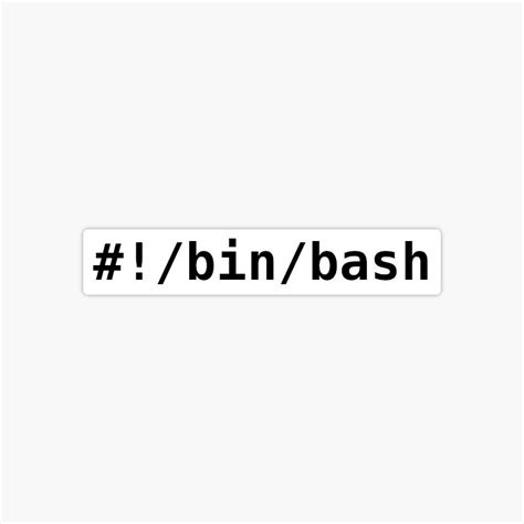 Buy Bash Shebang sticker Online at Best Prices in India - Sticker Press