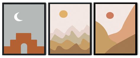 PAGEANT ABSTRACT PICTURE FRAMES WITH GLASS- SET OF 3 – SUREKH DECOR
