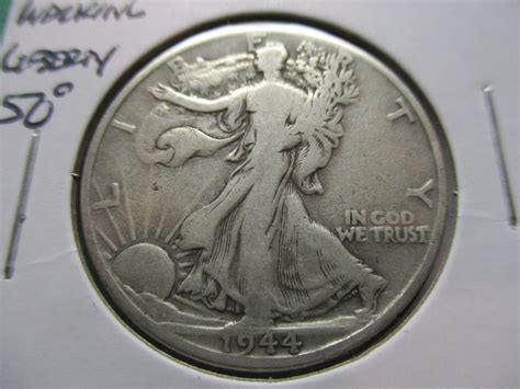 1944-D Walking Liberty Half Dollar. Item: 50 W44D-21. - For Sale, Buy ...