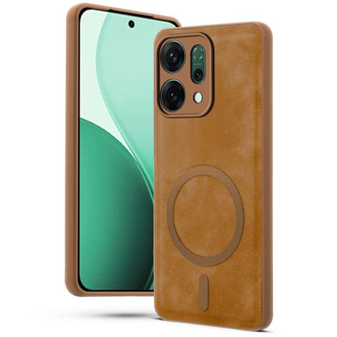 Cushion Grip Leather Case for Oppo Reno 14 Pro 5G