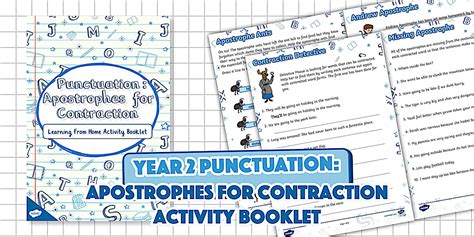 Y2 Punctuation: Apostrophes for Contraction Activity Booklet