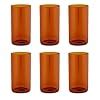 Buy Borosil 350ml 6pc Amber Large Glass Set | Made in India ...