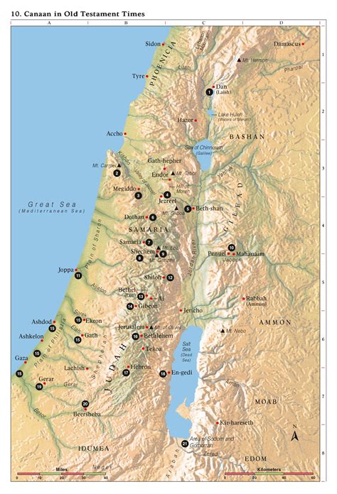 Map Of Israel In English
