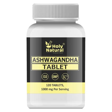 Ashwagandha Tablet – 500mg Per Serving, 120 Tablet, 100% Pure and ...