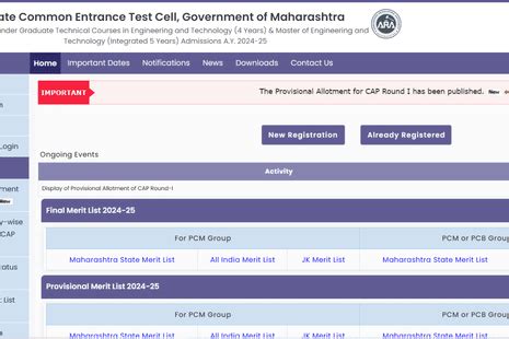 MHT CET CAP Round 1 Result 2024 (Released) LIVE Updates: B.Tech first ...