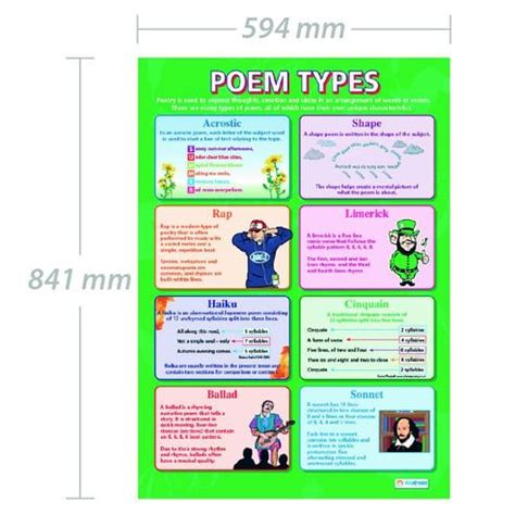 Poem Types Poster | Poem types, English literature classroom, English literature poems