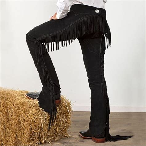 Rustlers Ride Cowboy Leather Western Chaps