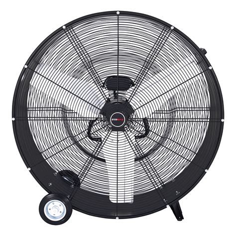 Eco-Max 36 in. Industrial Drum Fan with 19000 CFM Airflow, High Velocity, Low Noise for Garage ...