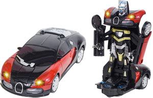 iChoice Battery operated Robot Car Toy Light & Sound Transformer Car ...