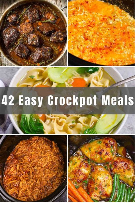 42 Easy Crockpot Meals - IzzyCooking