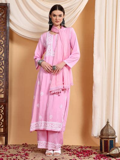 Buy Premium Cotton Co-Ords Sets for Women - Poshak Chikan Studio