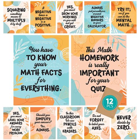 Image result for Middle School Math Classroom Posters