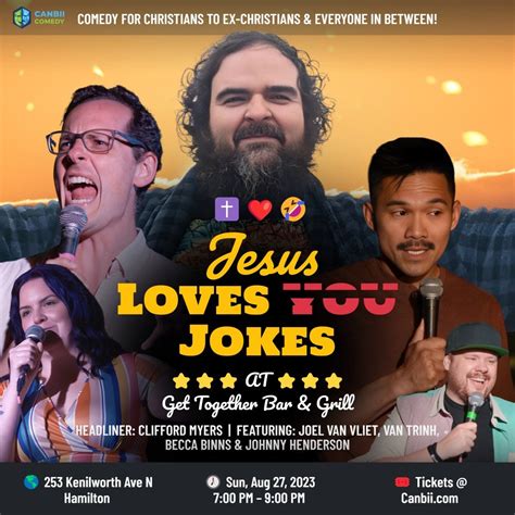 Jesus Loves Jokes, Get Together Bar & Grille, Hamilton, 27 August 2023 ...