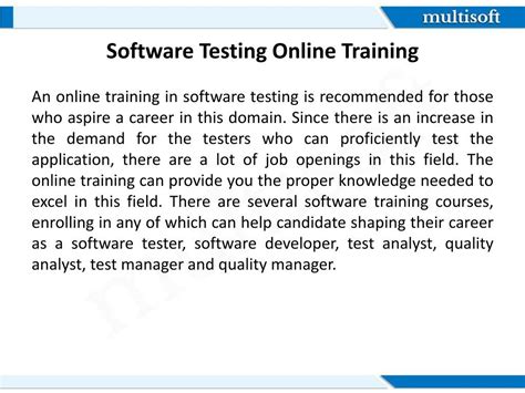 Software Testing Online Class 的图像结果