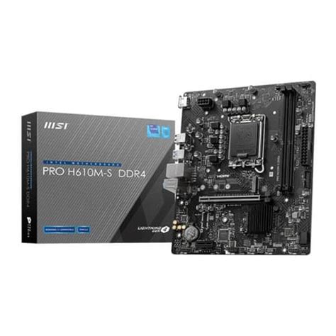 Buy MSI Pro H610M-S DDR4 Motherboard at best price-Mdcomputers.in
