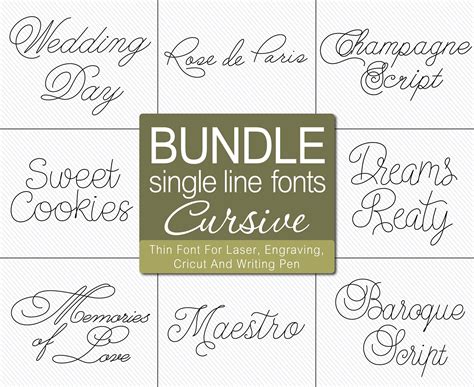 Single Line Font Engraving Font Single Stroke Font Stick Font Single Line Font for Cricut ...