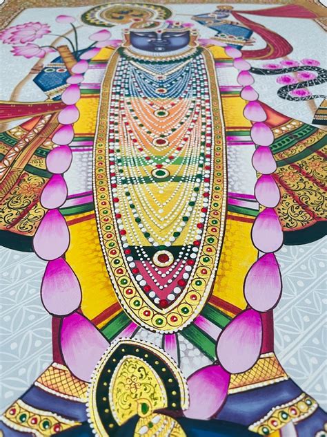 Buy Shrinathji Pichwai Painting, Wall Decor, Cow Pichwai Art Handmade ...