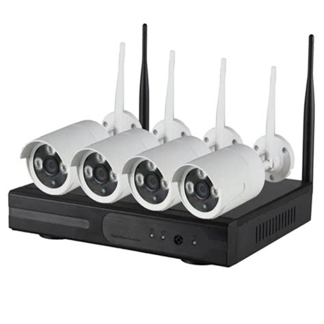 720P CCTV 4CH Wireless Wifi NVR Kit 4 Channel Recorder P2P ONVIF ...
