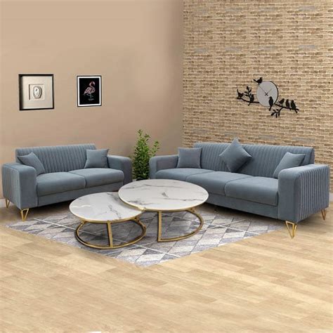 Buy Marvik 3 2 Seater Sofa Set Without Golden Frame - GetMyCouch