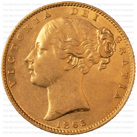 1863 Gold Full Sovereign London Mint